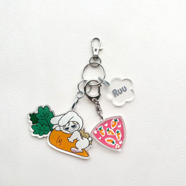 Keychain09:Bunny Pick_1🥕 - 画像 (2)